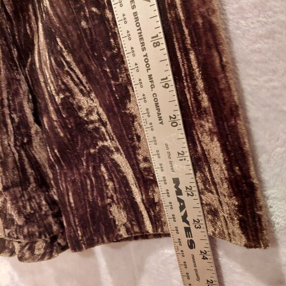 Victor Costa Occasion Velvet Jacket Womens M Brown Snaps Ruffle formal party - Picture 7 of 15